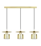 Lampy wiszące na listwie - Zuma Line Sarda Lampa Wisząca Złoty A8183-3A - produkt 1