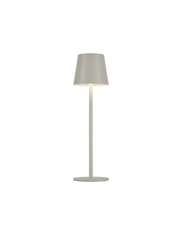 Leuchten Direkt Euria Lampa Przenośna Ip54 Ładowana Usb Ściemnialna Dotykowo Beżowy / Szary 19250-40