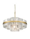 Zuma Line Constantinople Lampa Wisząca Kryształ Szczotkowany Mosiądz P0567-12A-2Gac