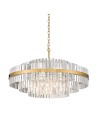 Zuma Line Constantinople Lampa Wisząca Kryształ Szczotkowany Mosiądz P0567-16A-2Gac