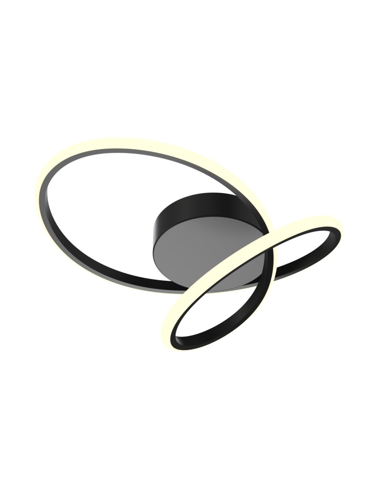 Lampy sufitowe LED - Zuma Line Clint Lampa Sufitowa Nowoczesna Czarny Mx6354-1-3Bt - produkt kolory-swiatla.pl 1
