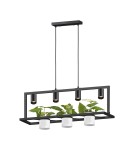 Lampy wiszące - Zuma Line Planter Lampa Wisząca Na Kwiaty Czarny P0536-04B-P7Ab - produkt 1