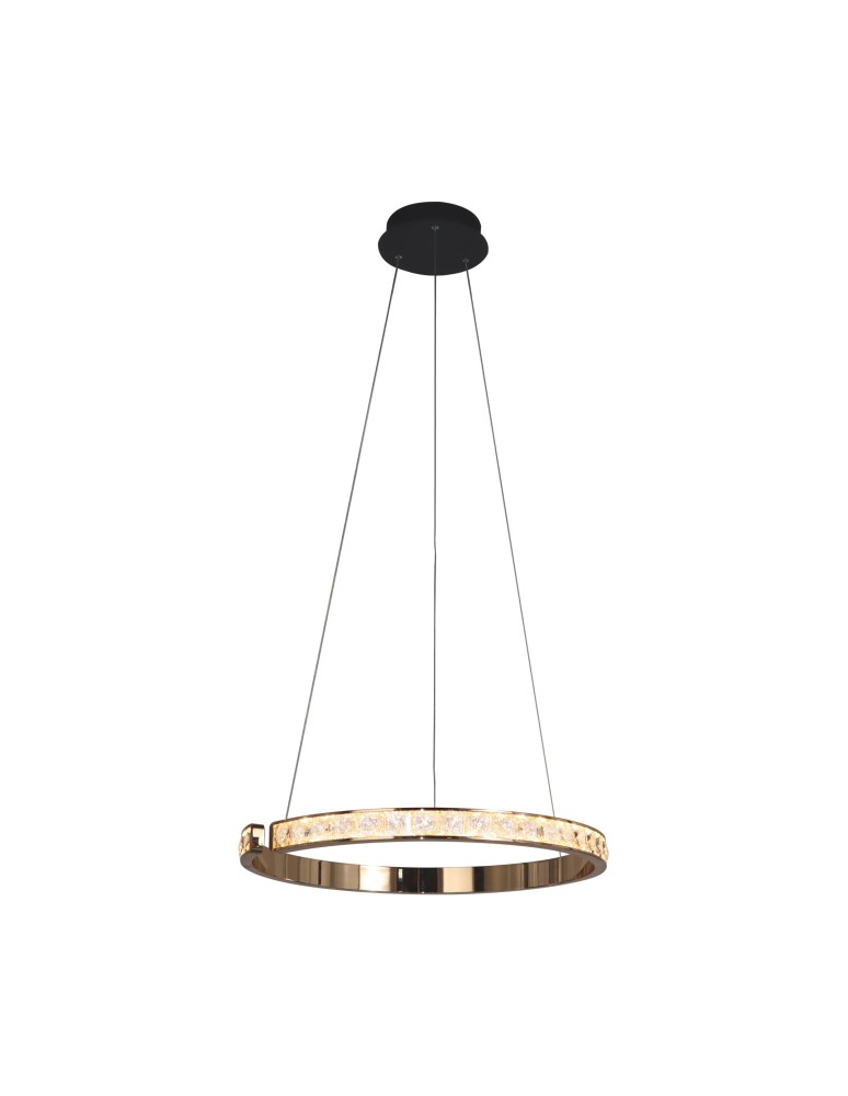 Lampy wiszące okręgi - Zuma Line Muriel Lampa Wisząca Francuskie Złoto / Czarny Md4996-1-3Gbd - produkt kolory-swiatla.pl 1