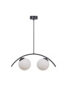 Zuma Line Wave 2 Lampa Wisząca Szklane Kule Czarny / Biały 5013