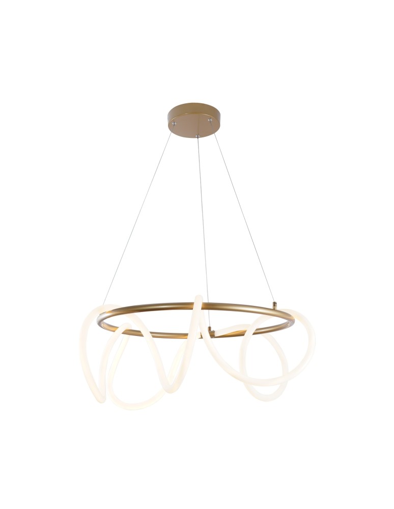 Lampy wiszące - Zuma Line Balbo Wisząca z Funkcją Zmiany Barwy Światła 3000K/4000K/6000K Złoty 20006PL-GD - produkt kolory-swiatla.pl 1