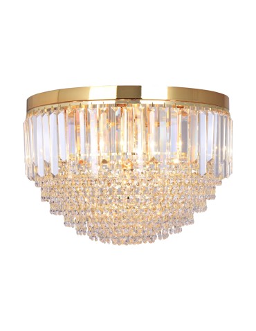 Zuma Line Charlotte Lampa Sufitowa Złoty / Przezroczysty Fc19003/7