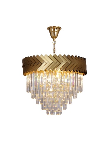 Zuma Line Lyon Lampa Wisząca Złoty / Przezroczysty 23910/9