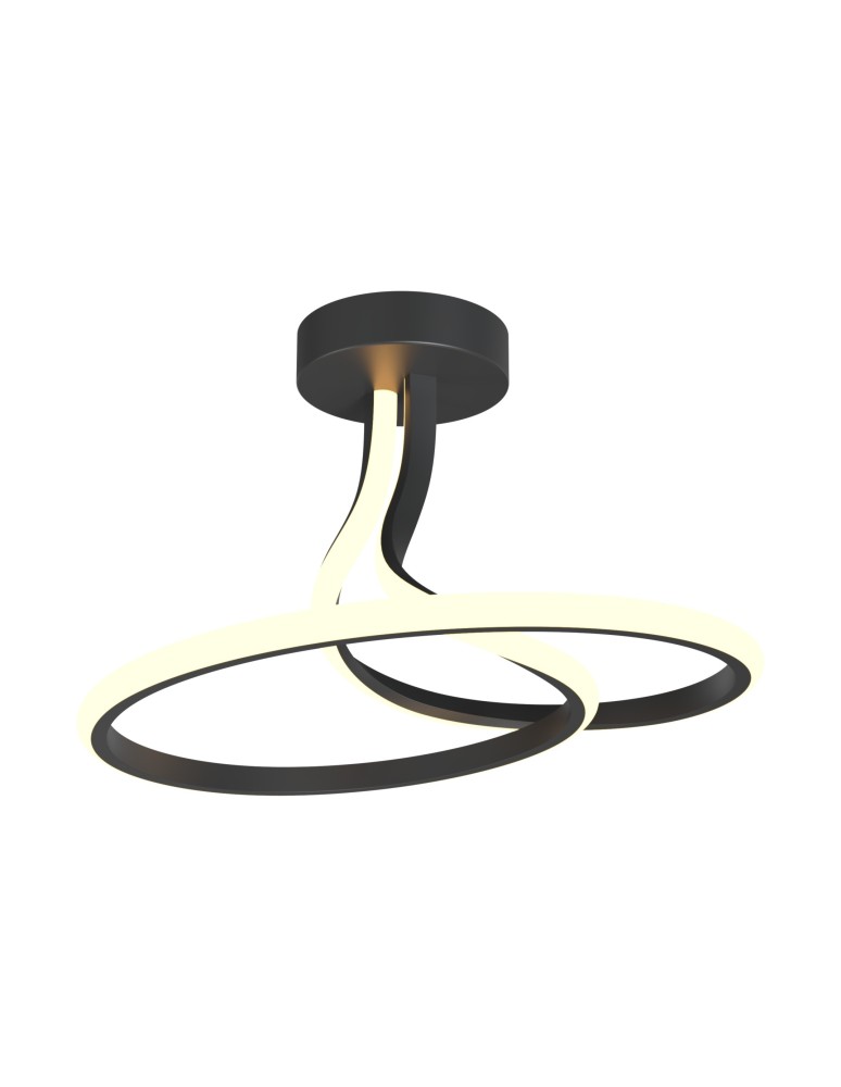 Lampy sufitowe LED - Zuma Line Clint Lampa Sufitowa Czarny Mx6349-1-3Bt - produkt kolory-swiatla.pl 1