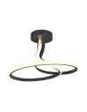 Zuma Line Clint Lampa Sufitowa Czarny Mx6349-1-3Bt