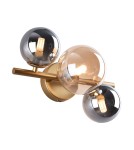 Kinkiety - Zuma Line Villa Kinkiet Złoty / Szary / Bursztyn Mb5918-3-Egn - product 1