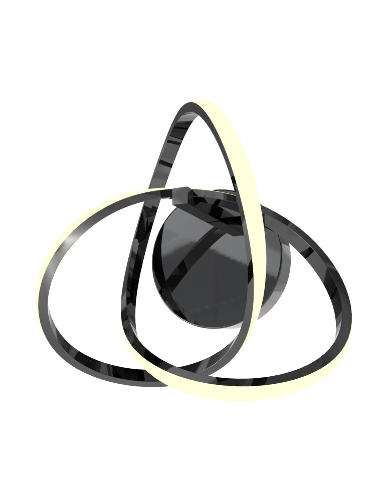 Kinkiety LED - Zuma Line Indigo Kinkiet Czarny Chrom Mb9717-1-3Bcn - produkt kolory-swiatla.pl 1