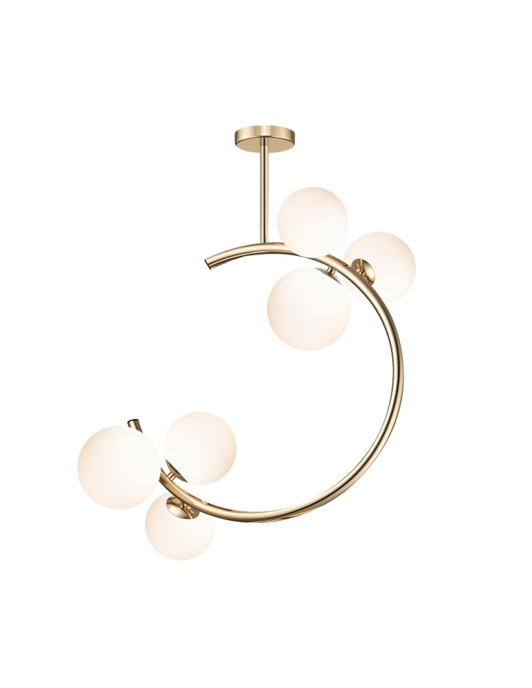 Lampy sufitowe kule - Zuma Line Molecule Lampa Sufitowa Szklane Kule 6Xg9 Złoto Francuskie C0454-06Q-F7Aa - produkt kolory-swiatla.pl 1
