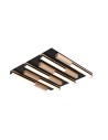 Zuma Line Eliot Lampa Sufitowa Jasne Drewno / Czarny Mat Mx4980-6S-3Bmt