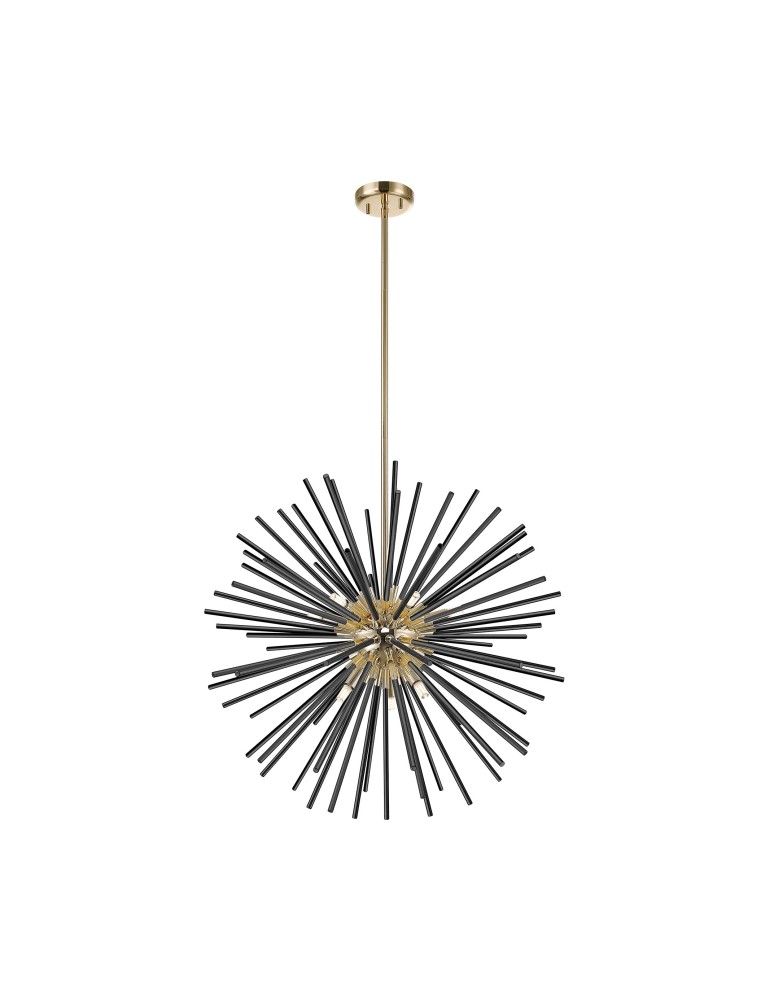Lampy wiszące - Zuma Line Urchin Lampa Wisząca Francuski Złoto / Czarny P0491-09C-F7BC - produkt kolory-swiatla.pl 1