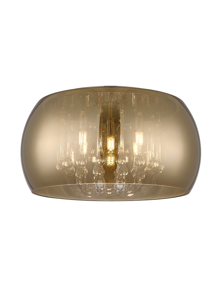 Lampy sufitowe z kryształami - Zuma Line Crystal Lampa Sufitowa Złoto Francuskie C0076-05L-F4HF - produkt kolory-swiatla.pl 1