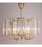 Lampy wiszące glamour - Zuma Line Paris Lampa Wisząca Złoty / Przezroczysty 1906/10 - produkt 2