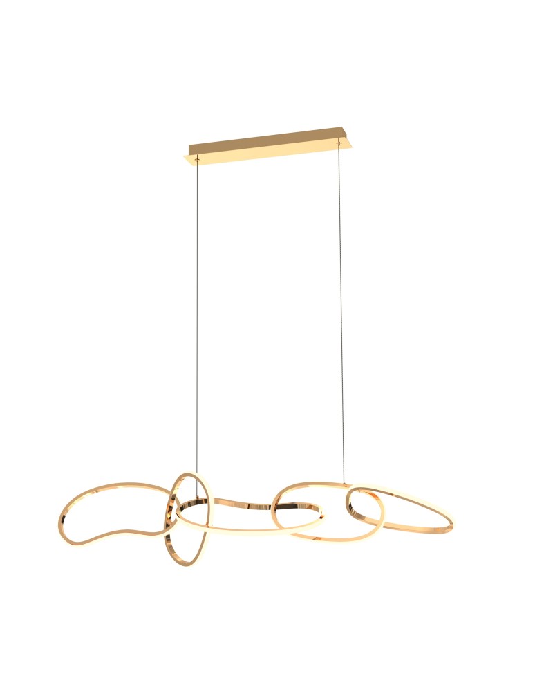 Lampy wiszące nowoczesne - Zuma Line Cholet Lampa Wisząca Francuskie Złoto Md7361-5A-Egt - produkt kolory-swiatla.pl 1