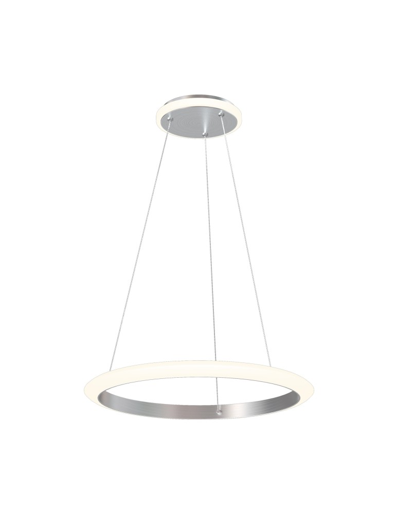 Lampy wiszące okręgi - Zuma Line Newa Lampa Wisząca Ring Aluminium 11677 - produkt kolory-swiatla.pl 1