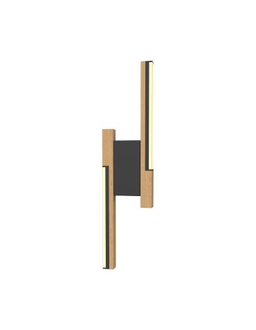 Zuma Line Eliot Kinkiet Jasne Drewno / Czarny Mat Mb4980-2B-3Bmt
