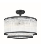 Lampy sufitowe z kryształami - Zuma Line Sergio Lampa Sufitowa Czarny Mat C0528-05H-P7Ac - product 1