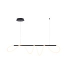 Lampy wiszące nad wyspę - Zuma Line Balbo Wisząca Wąż Led Rope z Funkcją Zmiany Barwy Światła 3000K/4000K/6000K Czarny 20006PM-BK - product 1
