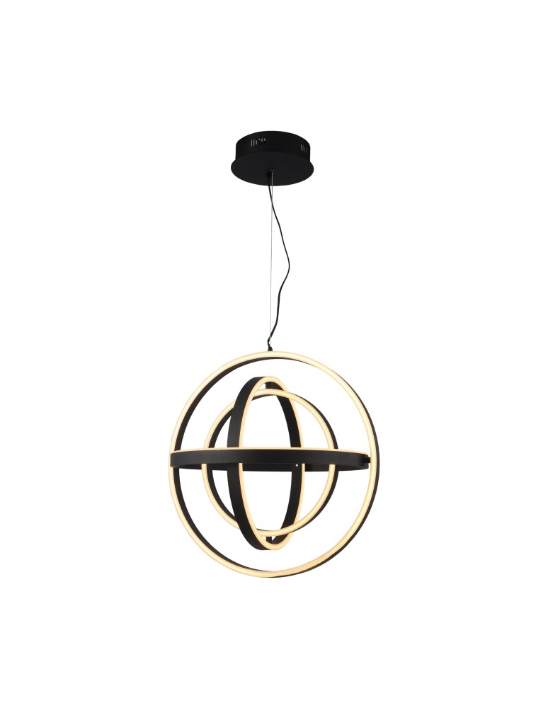 Lampy wiszące LED - Zuma Line Tess Lampa Wisząca Czarny Md9203-4-3Bd - produkt kolory-swiatla.pl 1