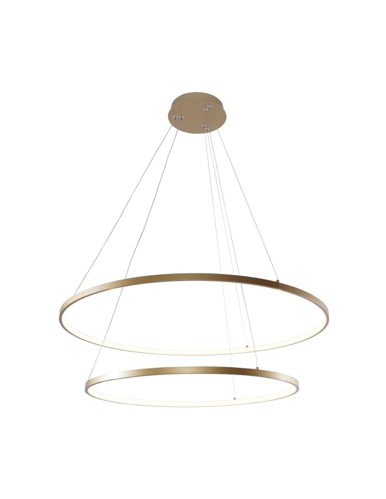 Lampy wiszące okręgi - Zuma Line Breno Wisząca z Przełącznikiem Barwy Światła 3000K/4000K/6000K Złoty 2023200-GD - produkt kolory-swiatla.pl 1