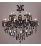 Lampy wiszące - Zuma Line Chateau Lampa Wisząca Chrom/Przezroczysty+Dymiony 17801/10+5 - produkt 2