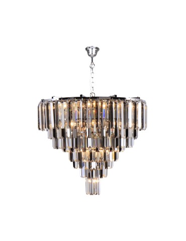 Zuma Line Versailles Lampa Wisząca Chrom/Przezroczysty Dymiony 17701/20
