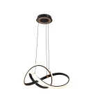 Lampy wiszące LED - Zuma Line Indigo Lampa Wisząca Czarny Mat/Złoty Md9717-1-3Bgd - product 1