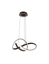 Zuma Line Indigo Lampa Wisząca Czarny Mat/Złoty Md9717-1-3Bgd