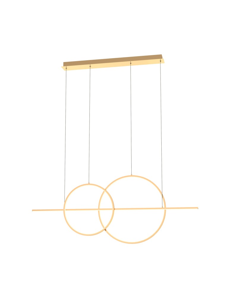 Lampy wiszące nad wyspę - Zuma Line Cholet Lampa Wisząca Francuskie Złoto Md7358-2A-3Gt - produkt kolory-swiatla.pl 1
