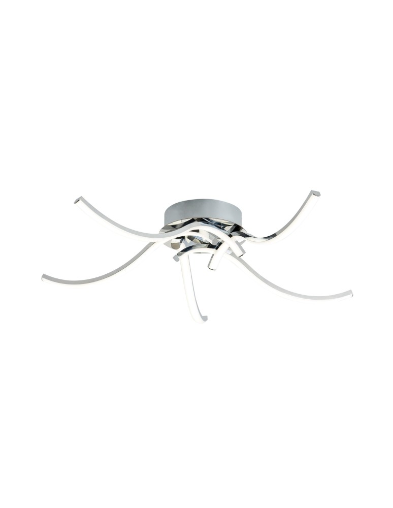 Lampy sufitowe LED - Zuma Line Focus Sufitowa z Przełącznikiem Barwy Światła 3000K/4000K/6000K Chrom 20023-5CCH - produkt kolory-swiatla.pl 1