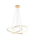 Lampy wiszące LED - Zuma Line Cholet Lampa Wisząca Francuskie Złoto Md7360-1A-3Gt - produkt 2