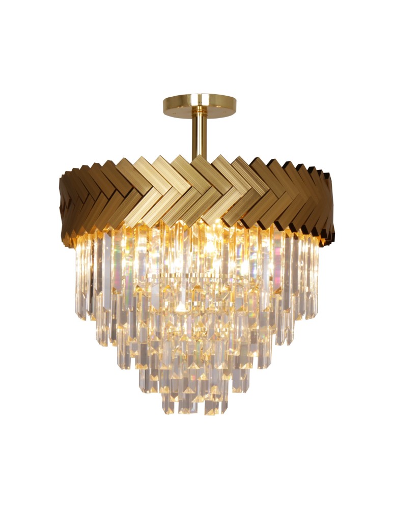 Zuma Line Lyon Lampa Sufitowa Złoty/Przezroczysty C23910/9