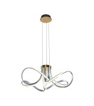 Lampy wiszące - Zuma Line Abro Lampa Wisząca Czarny/Francuskie Złoto/Szary Md5520-4-3Bgbdt - produkt 3