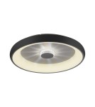 Lampy sufitowe - Leuchten Direkt Vertigo 61cm Sufitowa Z Pilotem Z Regulacją Barwy Światła I Ściemnianiem Czarny 14386-18 - produkt 1