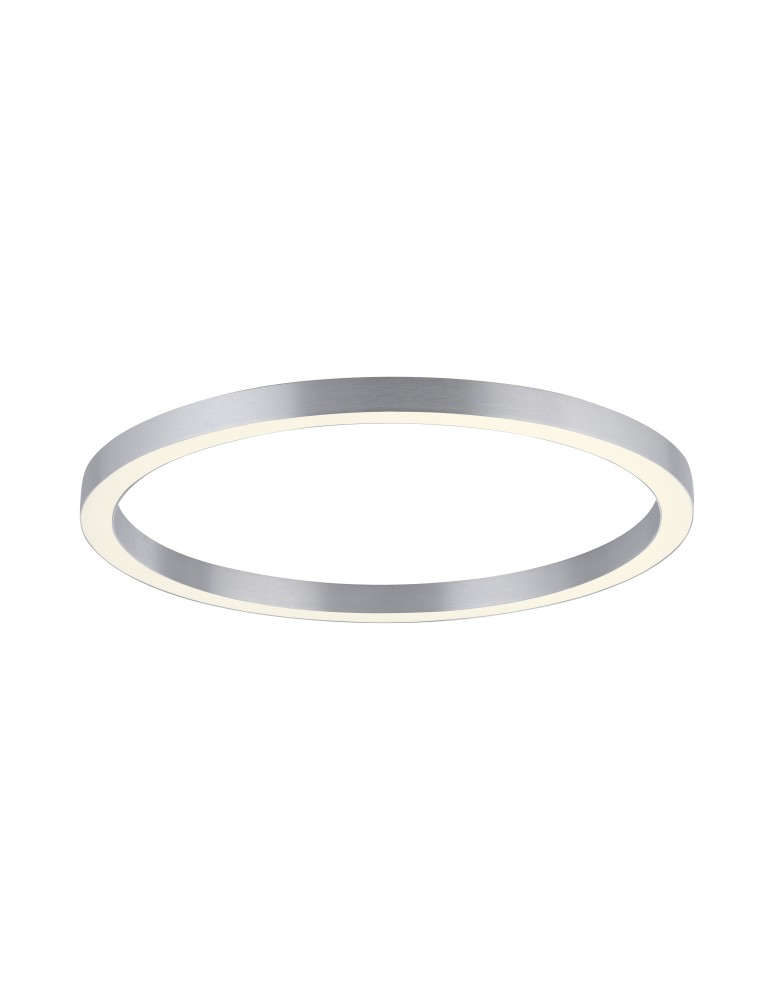 Lampy sufitowe - Paul Neuhaus Pure-Lines 70cm Sufitowa Z Pilotem Z Regulacją Barwy Światła I Ściemnianiem Aluminium 6306-95 - produkt kolory-swiatla.pl 1
