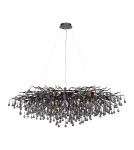 Lampy wiszące glamour - Paul Neuhaus Icicle Żyrandol Lampa Wisząca Czarny 2031-18 - product 1
