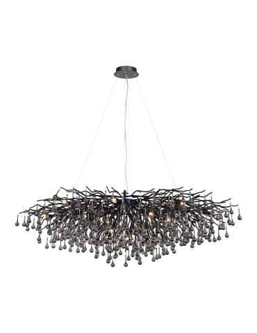 Paul Neuhaus Icicle Żyrandol Lampa Wisząca Czarny 2031-18