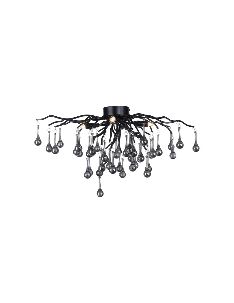 Lampy sufitowe - Paul Neuhaus Icicle 30cm Lampa Sufitowa 4Xg9 Czarny 8090-18 - produkt kolory-swiatla.pl 1