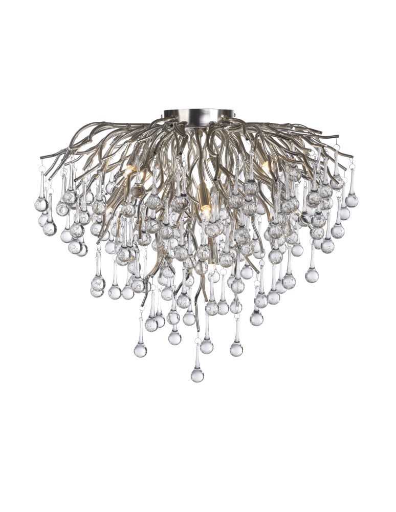 Lampy sufitowe - Paul Neuhaus Icicle 50cm Lampa Sufitowa 9Xg9 Stalowy 8091-55 - produkt kolory-swiatla.pl 1
