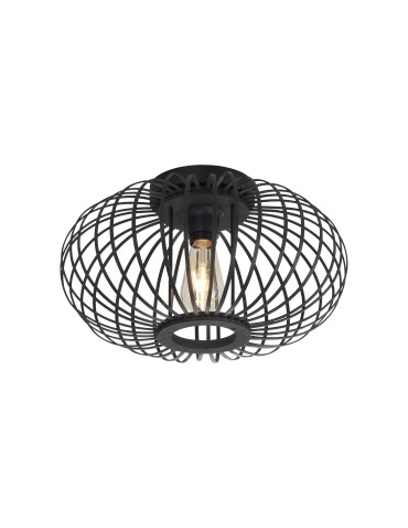 Leuchten Direkt Racoon Sufitowa Naturalne Drewno Bambus 1Xe27 Ciemne Drewno 11410-18