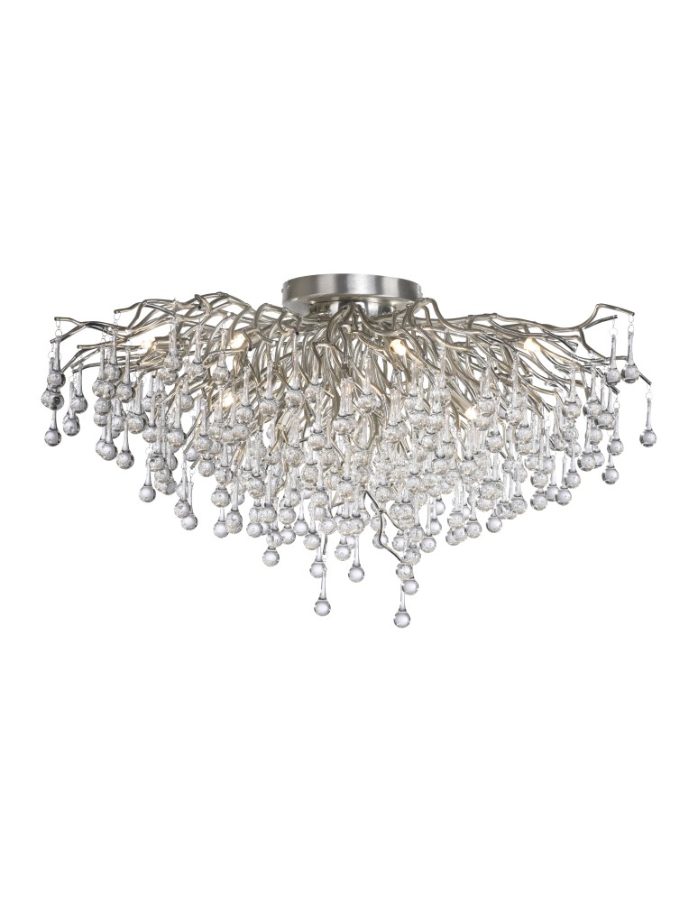 Lampy sufitowe - Paul Neuhaus Icicle 100cm Lampa Sufitowa 14Xg9 Stalowy 8092-55 - produkt kolory-swiatla.pl 1