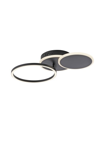 Leuchten Direkt Sevent Sufitowa Nowoczesna 26W 1100Lm 3000K Czarny 14116-18