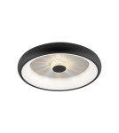 Lampy sufitowe - Leuchten Direkt Vertigo 45cm Sufitowa Z Pilotem Z Regulacją Barwy Światła I Ściemnianiem Czarny 14384-18 - product 1