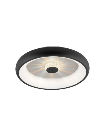 Leuchten Direkt Vertigo 45cm Sufitowa Z Pilotem Z Regulacją Barwy Światła I Ściemnianiem Czarny 14384-18