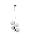 Italux Riga Wisząca Czarny satynowany 4xE14, E27 5W PND-44213-4A-SBL