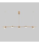 Lampy wiszące LED - Italux Remdal Wisząca Mosiężny 5xLED 30W 4000K PND-16374-5-COP-GD-4K - product 2