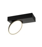 Lampy sufitowe reflektory - Italux Castelio Reflektor/Spot czarny 1xLED 5W 4000K SPL-31976-1B-BK - product 1